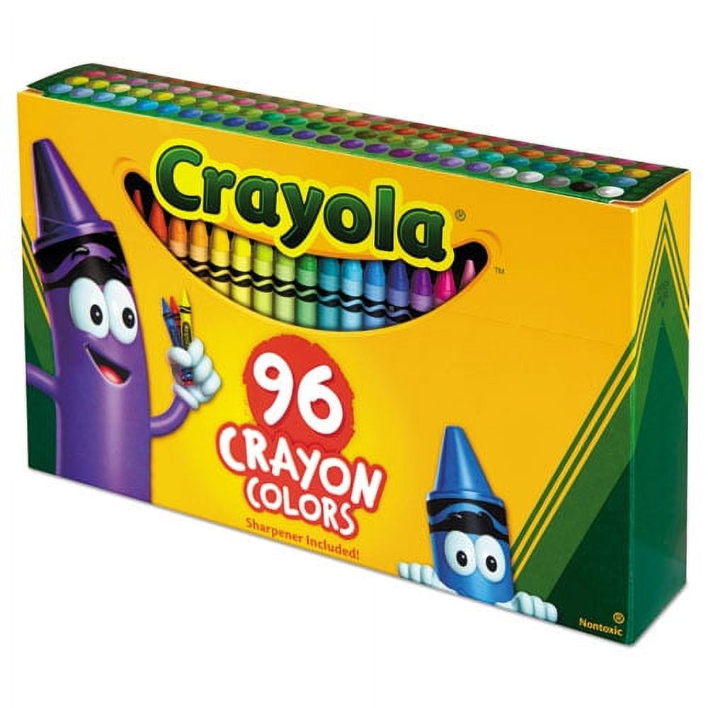 Classic Color Crayons In Flip-Top Pack With Sharpener, 96 Colors/pack | Bundle of 2 Boxes