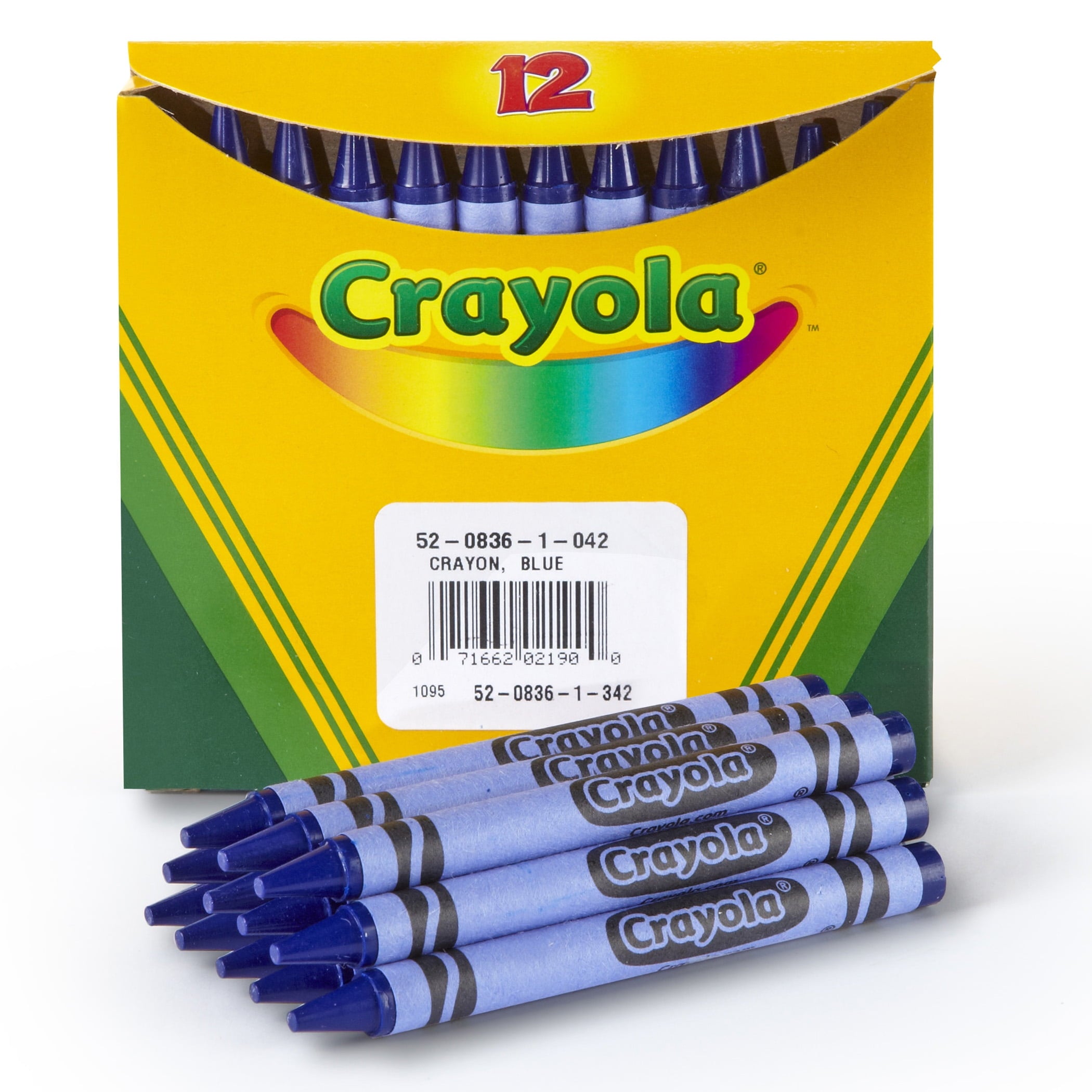 Crayola Bulk Crayons, Blue, Regular Size, 12 Per Box, Set Of 12 Boxes