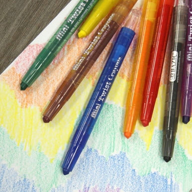 BAZIC 10 Color Mini Propelling Crayons [2505] [2505]